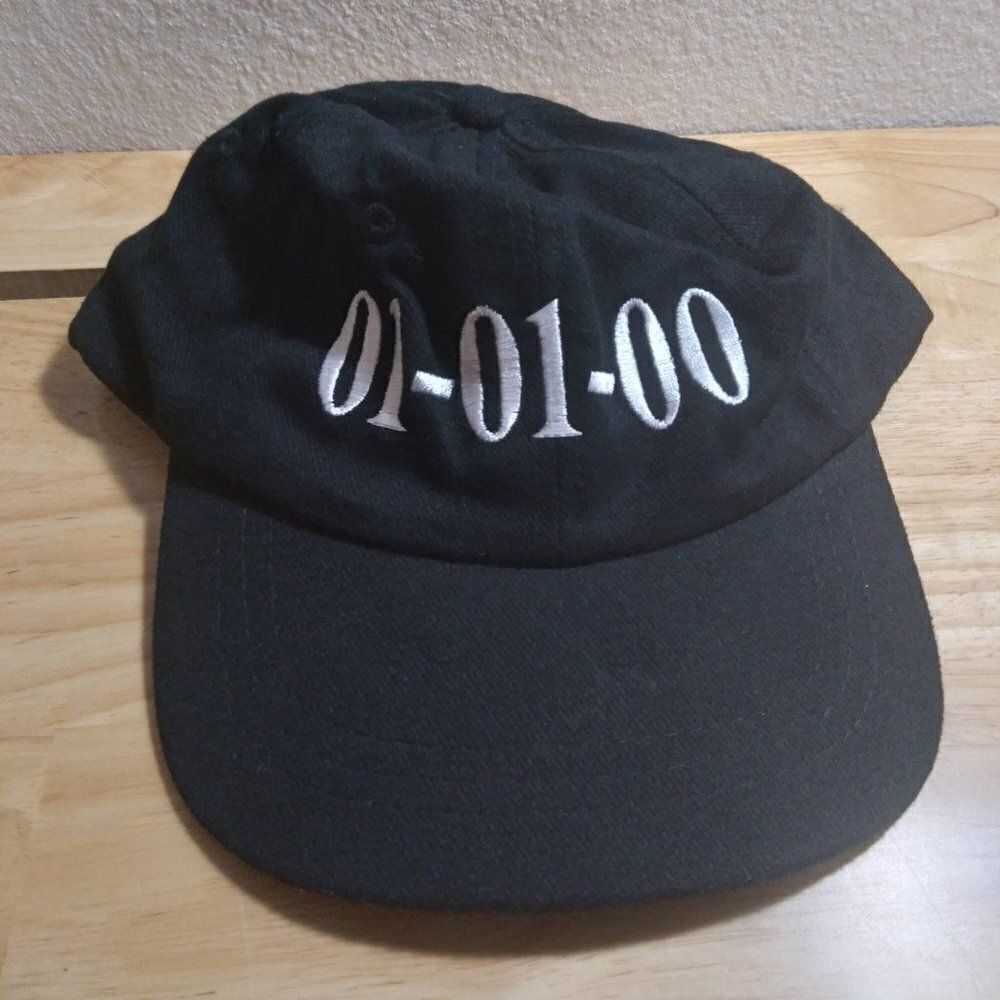 Vintage Millennium 2000 01-01-00 Strap Back Hat